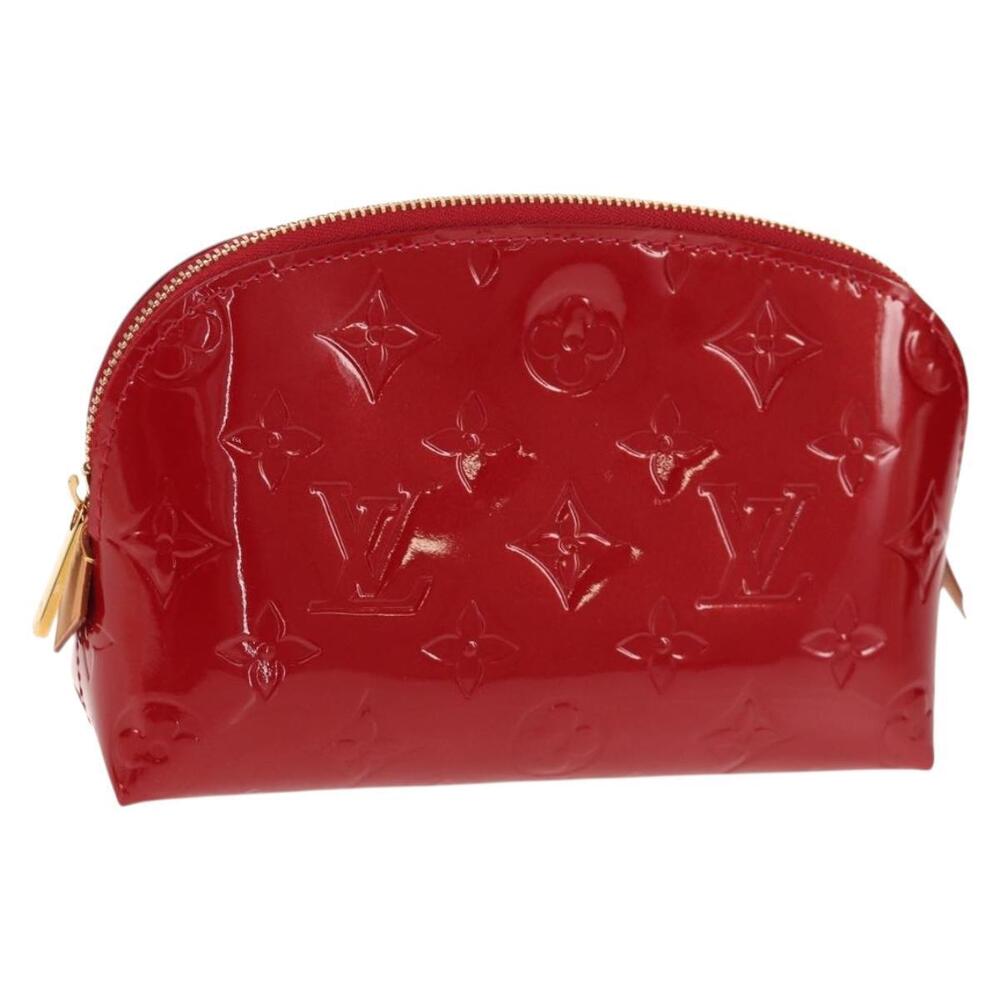 LOUIS VUITTON Monogram Vernis Pochette Pouch Rose Indian M90009 LV Auth am9994V